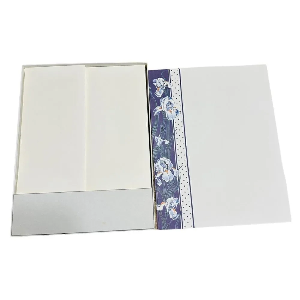 Vintage Purple Floral Writing Paper with envelopes